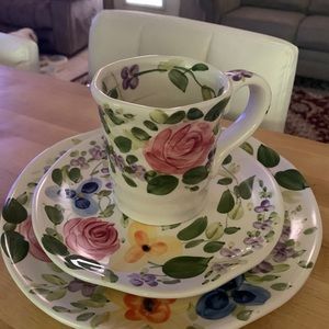 3 piece dining set in beautiful florals